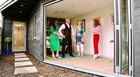 Calefacción por infrarrojos para habitaciones de jardín como se ve en TV